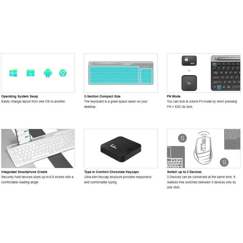 A4Tech Wireless Keyboard &Amp; Mouse Fb2535Cs 6 - Shopping Jin A4Tech Wireless Keyboard & Mouse FB2535CS