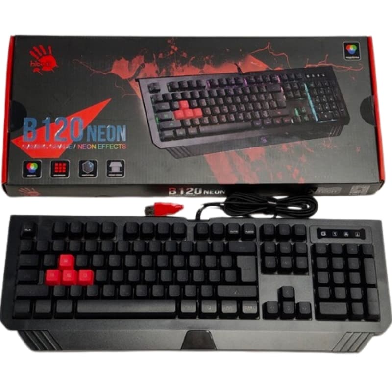 Bloody B120 Neon Illuminate Gaming Keyboard 4 - Shopping Jin Bloody B120 Neon Illuminate Gaming Keyboard - Image 4
