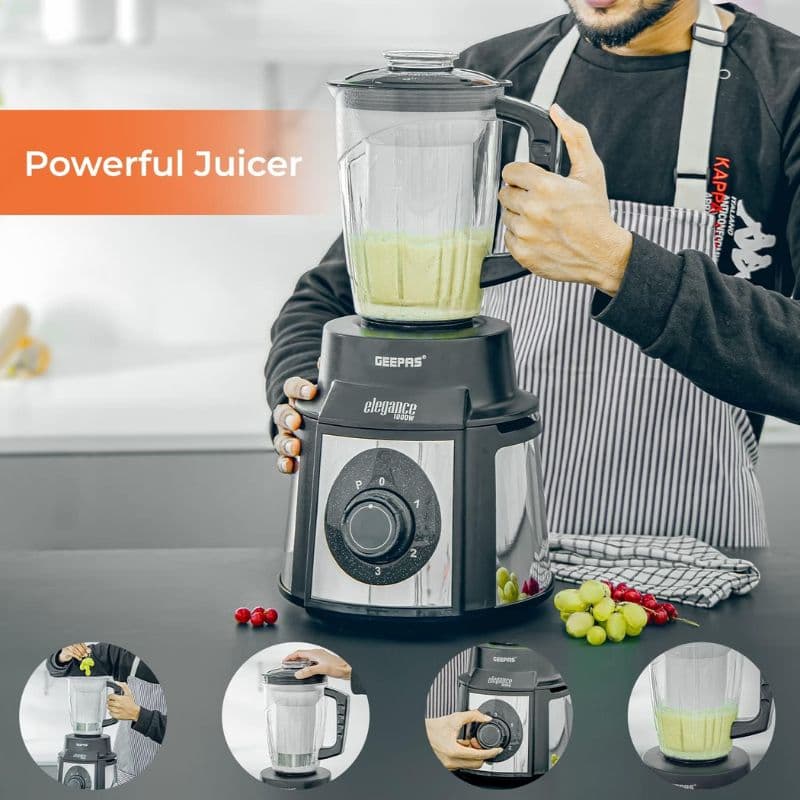 Geepas Gsb5457 1000 Watts 5-In-1 Mixer Grinder 5 - Shopping Jin Geepas 5-IN-1 Mixer Grinder-GSB54571000 Watts