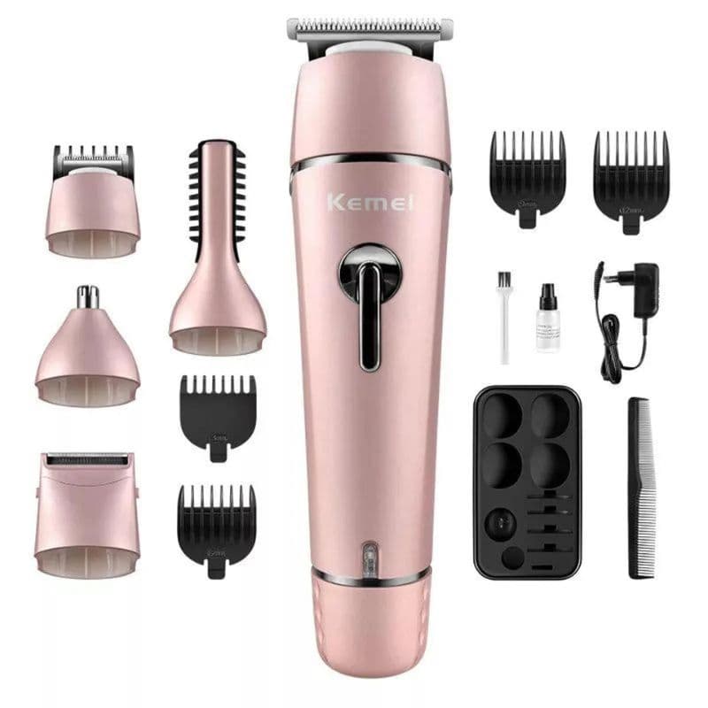 Kemei Km-1015 10-In-1 Multigroom Grooming Kit 1 - Shopping Jin Kemei KM-1015 10 in 1 Rechargeable Multigroom Grooming Kit