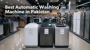 Washing machines in store